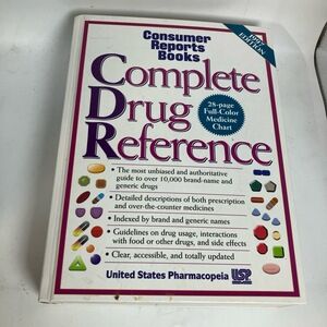 Consumer‎ Reports Books Book Paperback Ophthalmic 1997 Medicine Chart Indexed